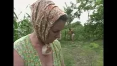 Reproducir Hijastro se folla a su madre en el borde del bosque cerca de un árbol