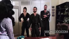 Redare Gangbang Kryptonian: Louis Lane fucked & Fingered de rivalii lui Superman
