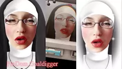 تشغيل راهبة في النظارات تعطي الغرض: اللعنة العقل
